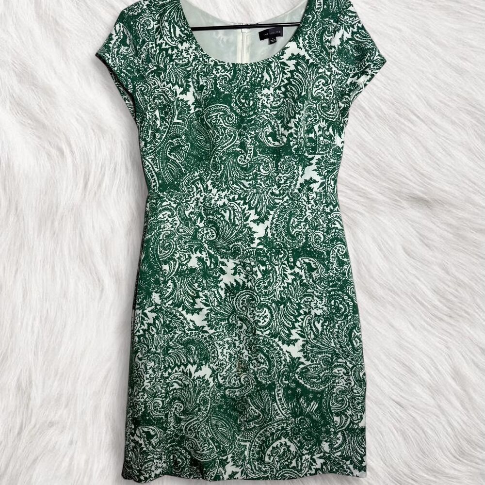 The Limited Green Paisley Dress | Preppy Summer Brunch Graduation | Size 2 - Picture 2 of 9